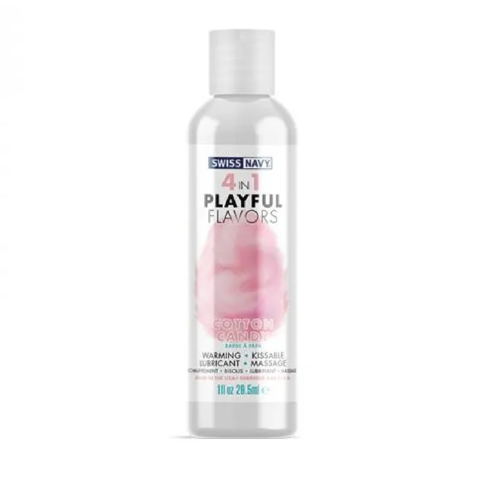 Swiss Navy Female Sex Toys Playful Flavors Cotton Candy Delight 4 in 1 Warming Lubricant