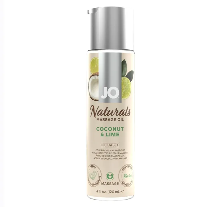 System Jo Couples Jo Naturals Massage Oil Coconut Lime