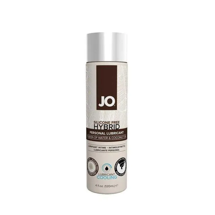 System JO United Consortium Inc JO Silicone Free Hybrid Lubricant COOLING 4 oz 120 ml Coconut and Water Based Lubricants