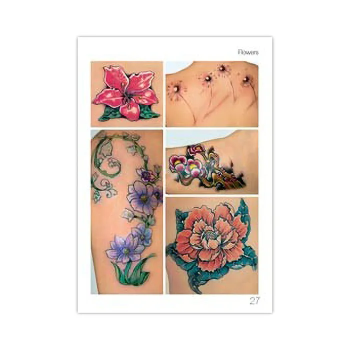 Tattoo Book of Flowers and Roses Softcover Book 3ntini Vibrators