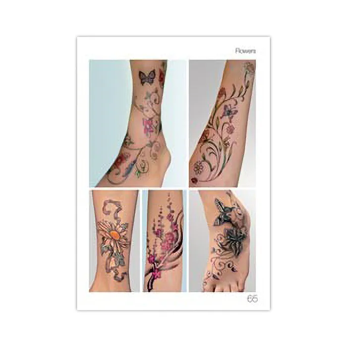 Tattoo Book of Flowers and Roses Softcover Book 3ntini Vibrators