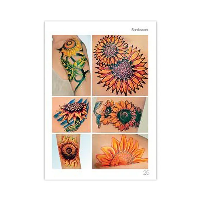 Tattoo Book of Flowers and Roses Softcover Book 3ntini Vibrators