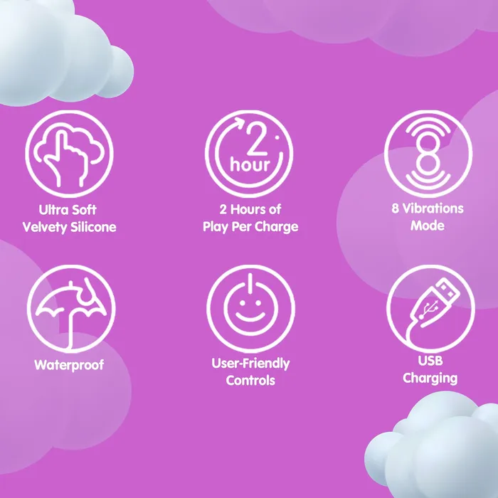 The Glee Spot Ultra Soft First Time Flexible Silicone Vibrator Purple Creative Conceptions Female Sex Toys