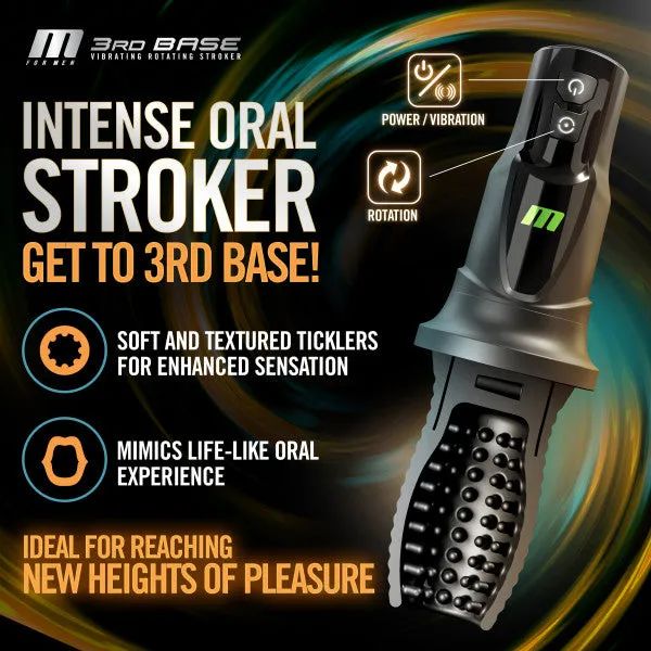 Third Base Vibrating Rotating Automatic Stroker Blush Male Sex Toys