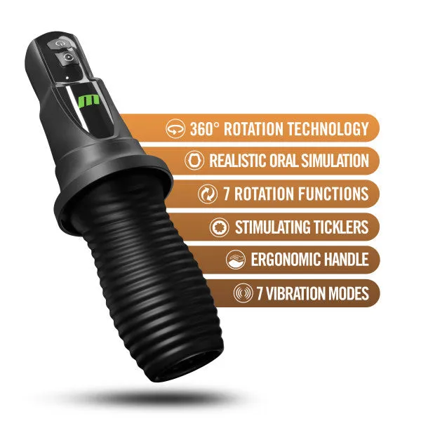 Third Base Vibrating Rotating Automatic Stroker Blush Male Sex Toys