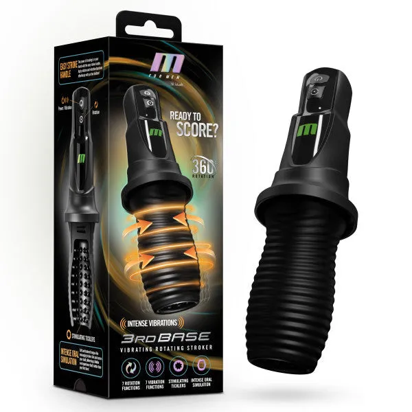 Third Base Vibrating Rotating Automatic Stroker Blush Male Sex Toys
