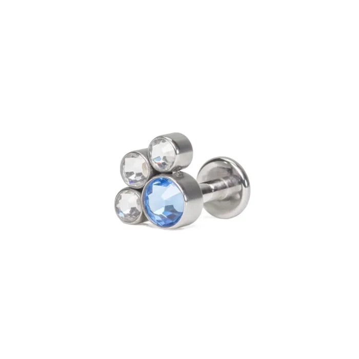 Tilum 14g12g Internally Threaded Paw Print Cluster Top Choose 4mm Jewel Color Price Per 1 Tilum Vibrators