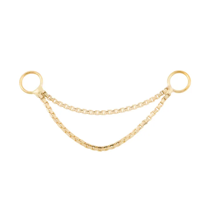 Tilum 14kt Yellow Gold Double Box Chain Price Per 1 Tilum Vibrators
