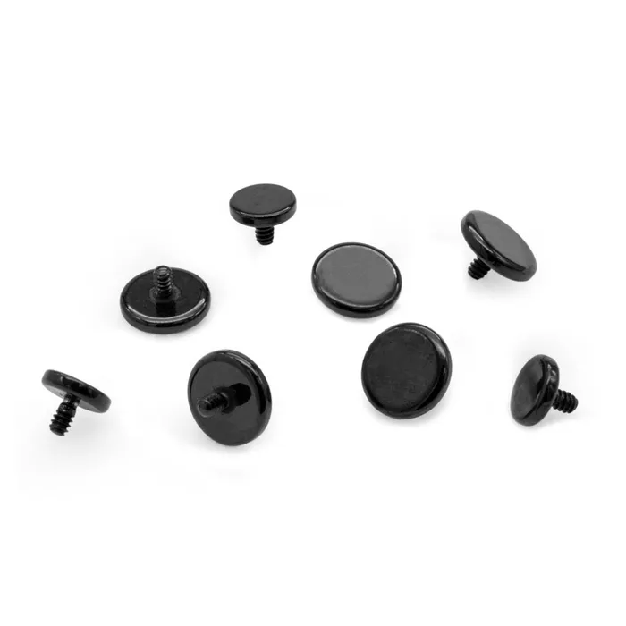 Tilum 18g16g Internally Threaded PVD Black Titanium Flat Disc Top Price Per 1 Tilum Anal Tilum 18g16g Internally Threaded PVD Black Titanium Flat Disc Top Price Per 1 Tilum Anal