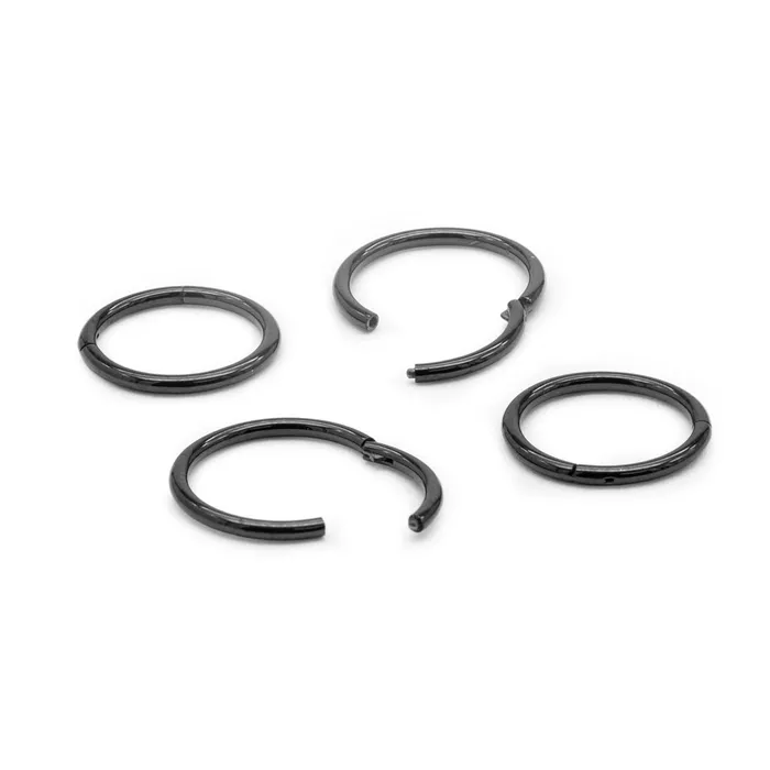 Tilum 18g PVD Black Titanium Segment Clicker Price Per 1 Tilum Anal