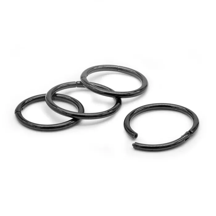 Tilum 18g PVD Black Titanium Segment Clicker Price Per 1 Tilum Anal