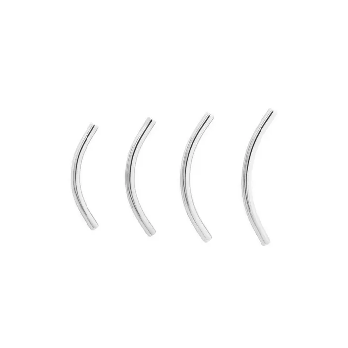 Tilum 18g Threadless Titanium Bent Barbell Shaft Price Per 1 Tilum Dildos
