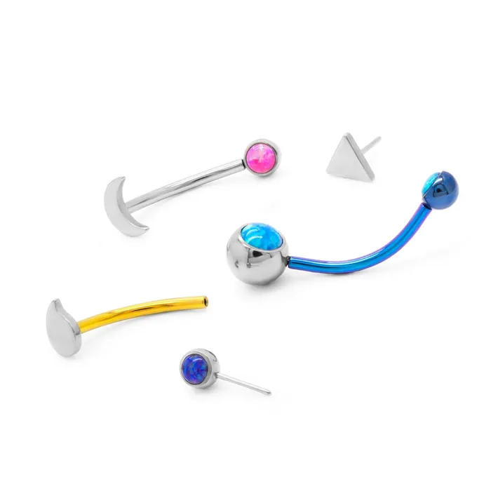 Tilum 18g Threadless Titanium Bent Barbell Shaft Price Per 1 Tilum Dildos