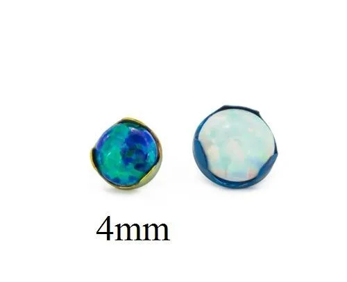 Tilum Anal Tilum 14g12g Titanium 4mm Opal ProngSet Top Price Per 1