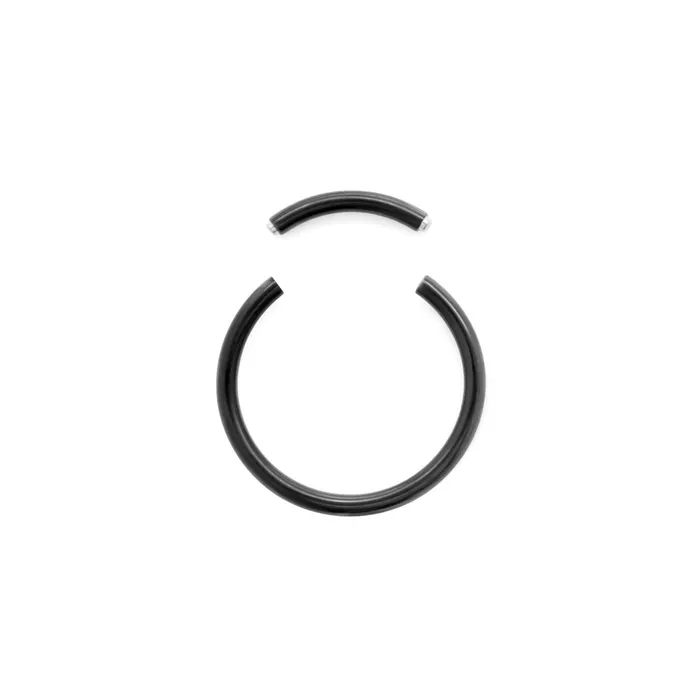 Tilum Anal Tilum 14g PVD Black Titanium Segment Ring Price Per 1