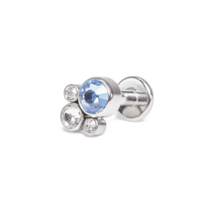Tilum Tilum 14g12g Internally Threaded Bubble Cluster Top Choose 4mm Jewel Color Price Per 1 Vibrators