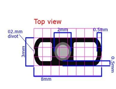 Tilum Tilum 14g Titanium Dermal Anchor with 2mm Rise and Square Base Price Per 1 Male Sex Toys