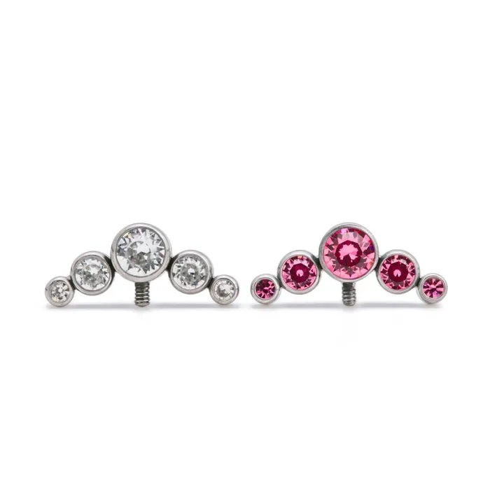 Tilum Vibrators Tilum 14g12g Internally Threaded Titanium Jewel VShaped Top Price Per 1