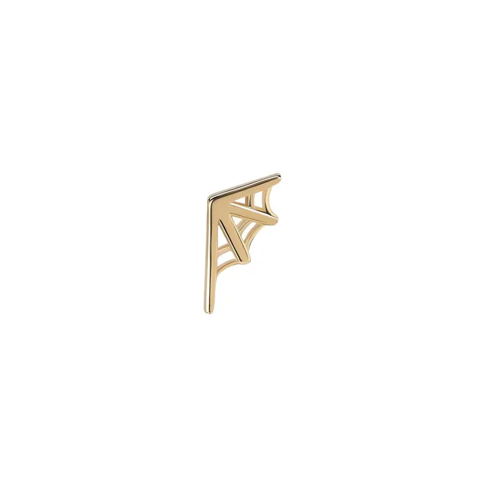Tilum Vibrators Tilum 14kt Yellow Gold Corner Web Threadless Top Price Per 1 Pick Orientation