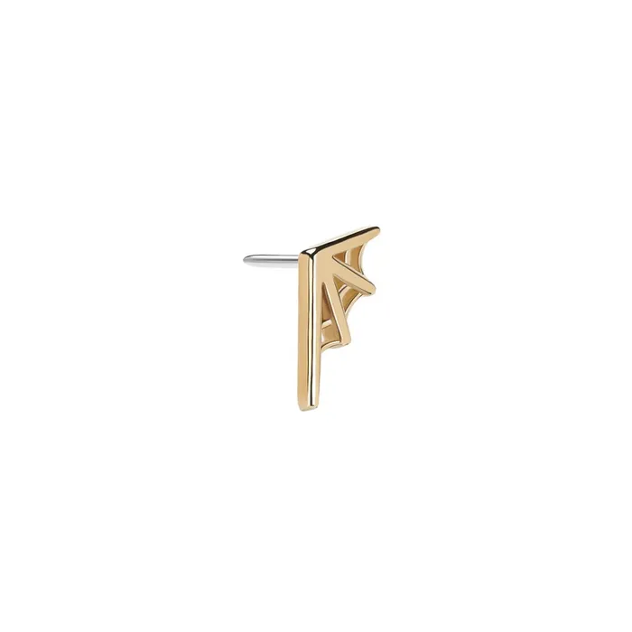 Tilum Vibrators Tilum 14kt Yellow Gold Corner Web Threadless Top Price Per 1 Pick Orientation
