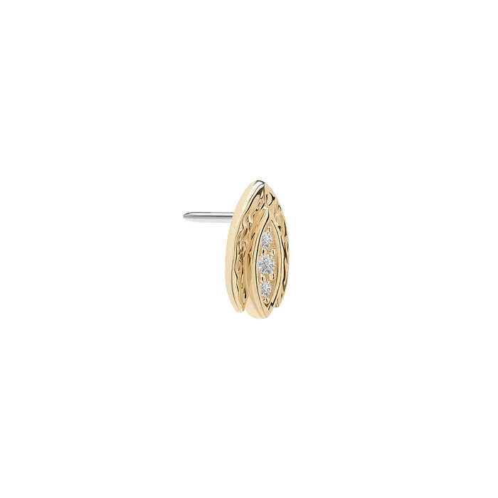 Tilum Vibrators Tilum 14kt Yellow Gold Delta Threadless Top Price Per 1