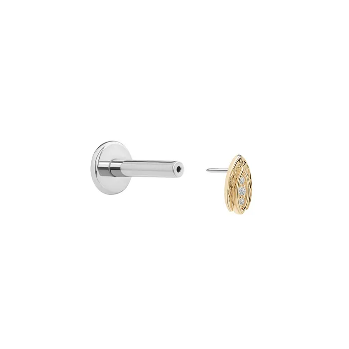 Tilum Vibrators Tilum 14kt Yellow Gold Delta Threadless Top Price Per 1