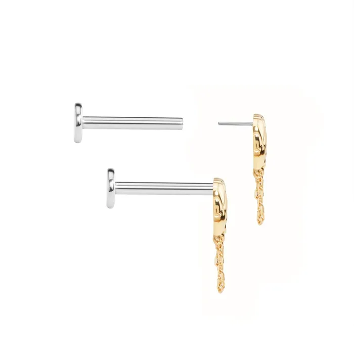 Tilum Vibrators Tilum 14kt Yellow Gold Lucky Threadless Top Price Per 1