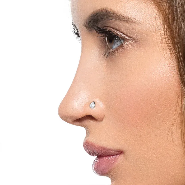 Tilum Vibrators Tilum Beveled Teardrop Jewel Titanium Threadless Top Price Per 1