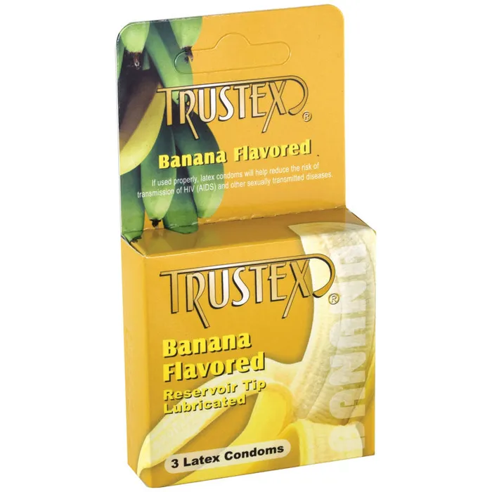 Trustex Flavored Latex Lubricated Condoms Banana 3Pack Paradise Marketing Enhancers Trustex Flavored Latex Lubricated Condoms Banana 3Pack Paradise Marketing Enhancers