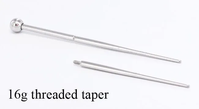 Vibrators 16g 1 Threaded Pin Taper Pierced Tools