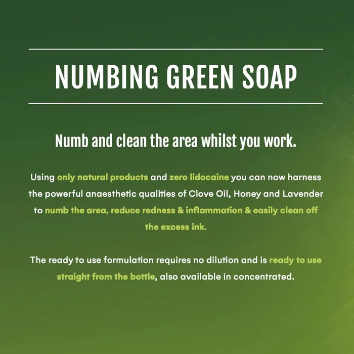 Vibrators BioTat Biotat Numbing Green Soap Concentrated 16oz Bottle