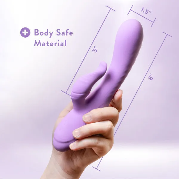 Vibrators Blush Evelyn Beginner GSpot Rabbit Vibrator Purple
