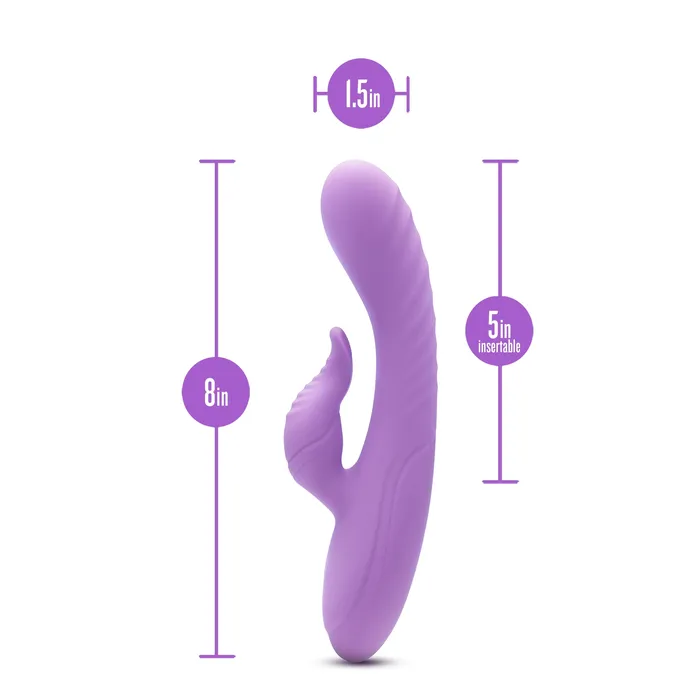 Vibrators Blush Evelyn Beginner GSpot Rabbit Vibrator Purple