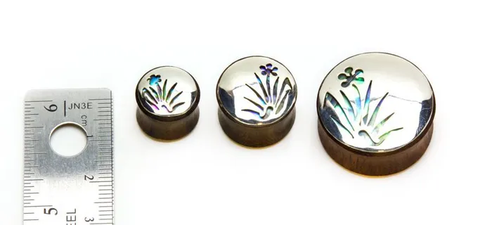Vibrators Elementals Organics Abalone Whispering Meadow Negative Space Art Plugs 12mm24mm Price Per 2