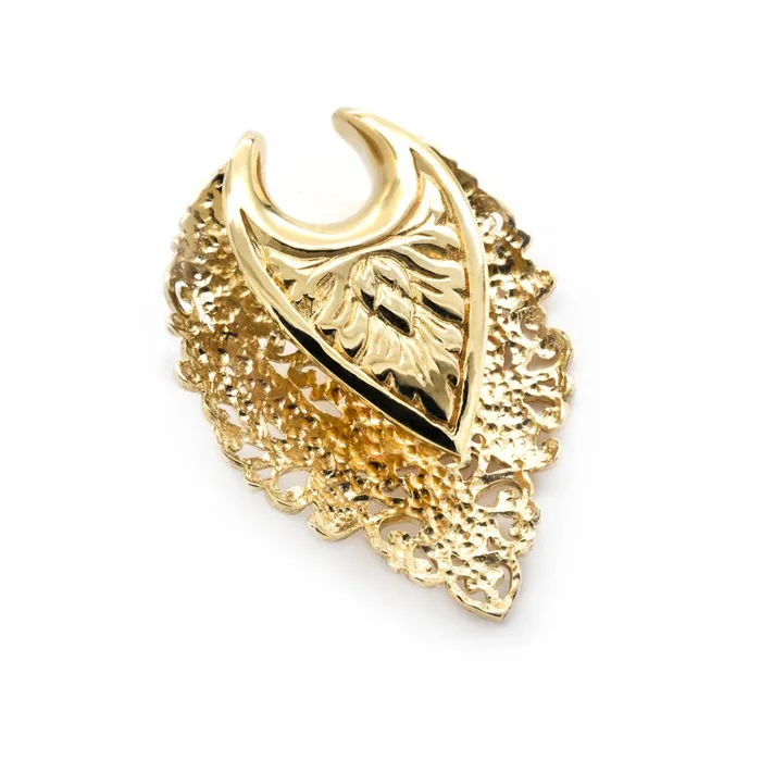 Vibrators Elementals Organics Filigree Labradorite Polished Brass Saddle Plugs Price Per 2
