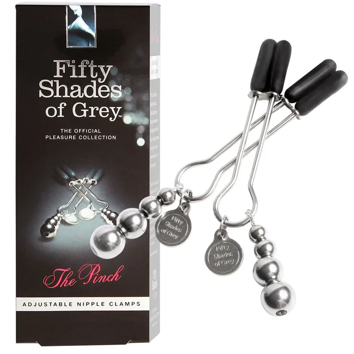Vibrators Fifty Shades Of Grey The Pinch Adjustable Nipple Clamps Fifty Shades of Grey