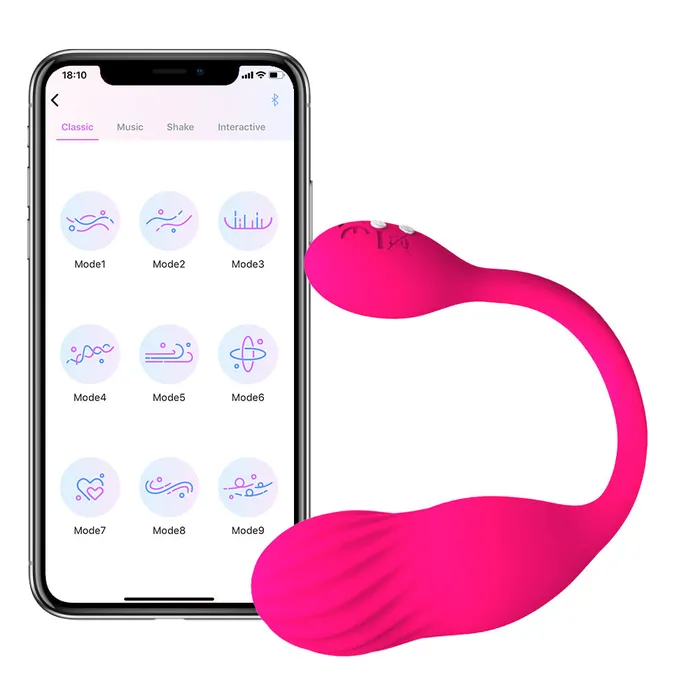 Vibrators FUNMATES Heca Jumping Egg Gourd Vibration APP Controls9 Vibration Functions
