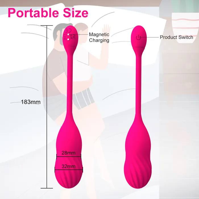 Vibrators FUNMATES Heca Jumping Egg Gourd Vibration APP Controls9 Vibration Functions