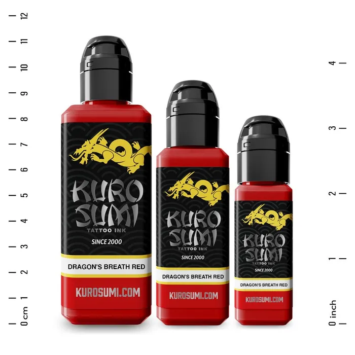 Vibrators Kuro Sumi Dragons Breath Red Kuro Sumi Tattoo Ink Pick Size
