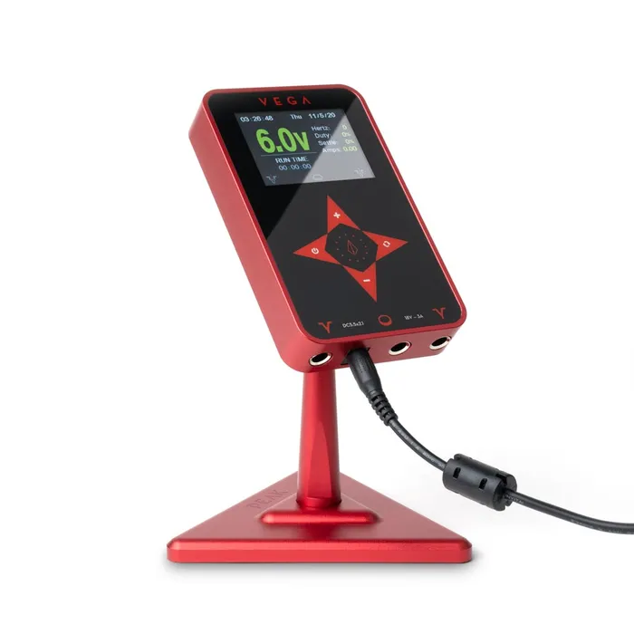 Vibrators Peak Peak Vega Tattoo Power Supply Red Aluminum