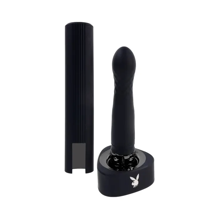 Vibrators Playboy Pleasure Zone Thrusting Vibrator Rechargeable Evolved Novelties