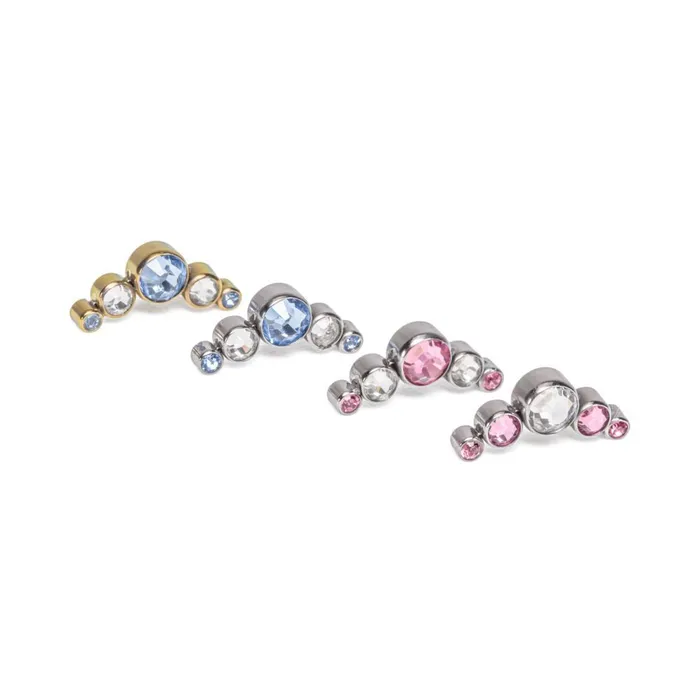 Vibrators Tilum 14g12g Internally Threaded Crescent Cluster Top Choose 4mm Jewel Color Price Per 1 Tilum