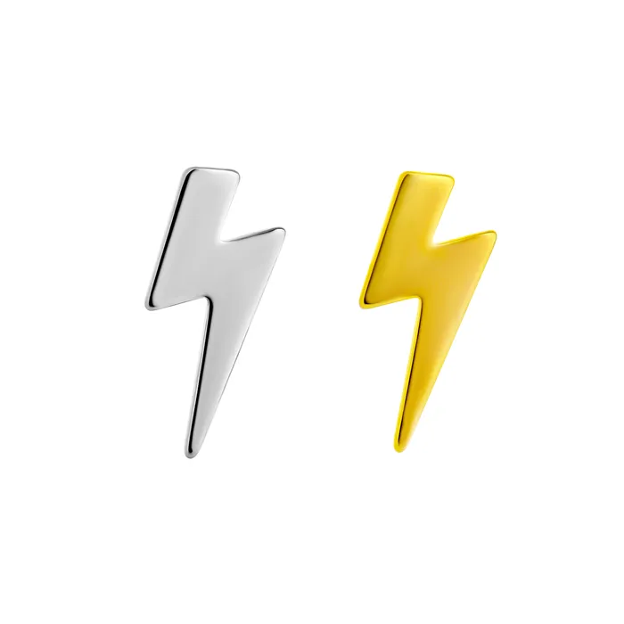 Vibrators Tilum 18g16g Internally Threaded Lightning Bolt Titanium Top Price Per 1 Tilum