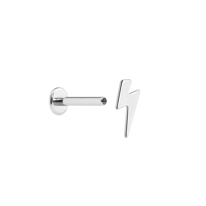 Vibrators Tilum 18g16g Internally Threaded Lightning Bolt Titanium Top Price Per 1 Tilum