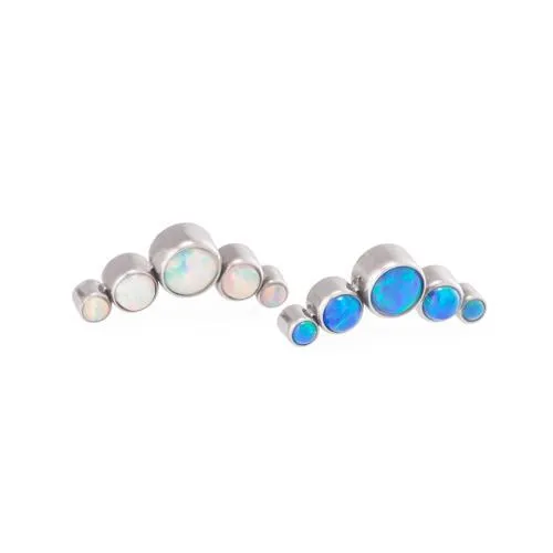 Vibrators Tilum Tilum 14g12g Internally Threaded Crescent Opal Cluster Top Price Per 1