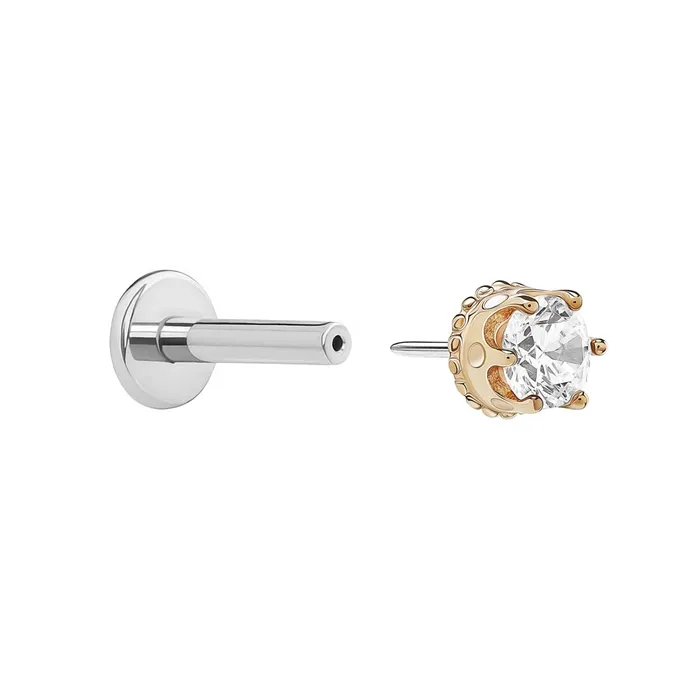 Vibrators Tilum Tilum 14kt Gold Prince Crown Jewel Threadless Top Price Per 1
