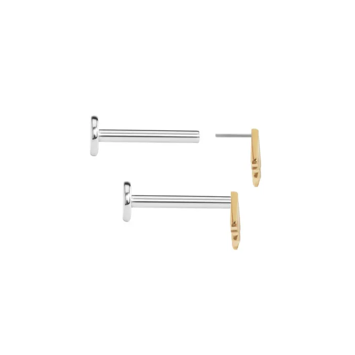 Vibrators Tilum Tilum 14kt Yellow Gold Golden Age Threadless Top Price Per 1