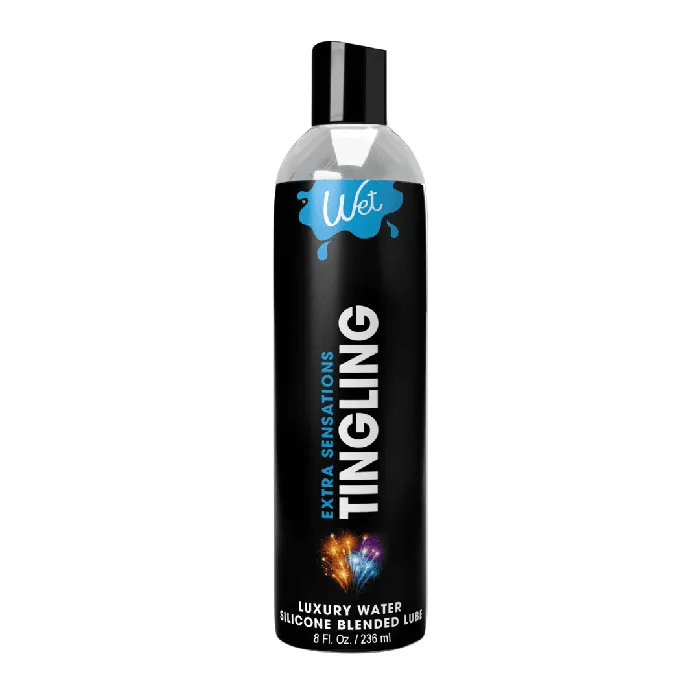 Wet Extra Sensations Tingling Water and Silicone Blended Lubricant Trigg Laboratories Inc Male Sex Toys