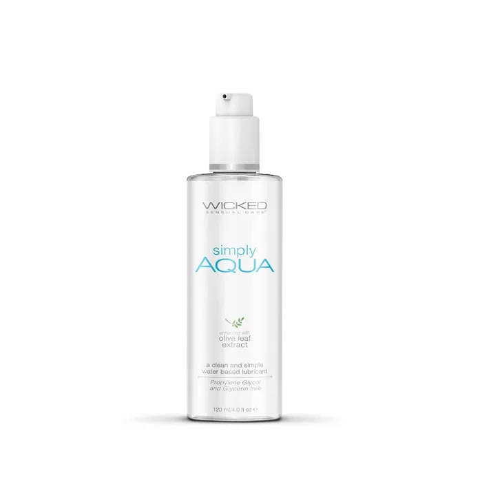 Wicked Simply Aqua Water Based Lubricant Wicked Sensual Care Lubricants
