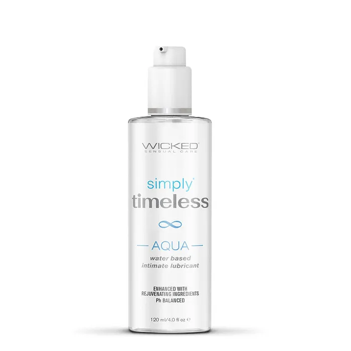 Wicked Simply Timeless Aqua Lubricant 4 oz Wicked Lubes Lubricants